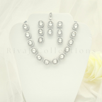 White Pearl Luxury Diamante Faux Kundan Choker Set