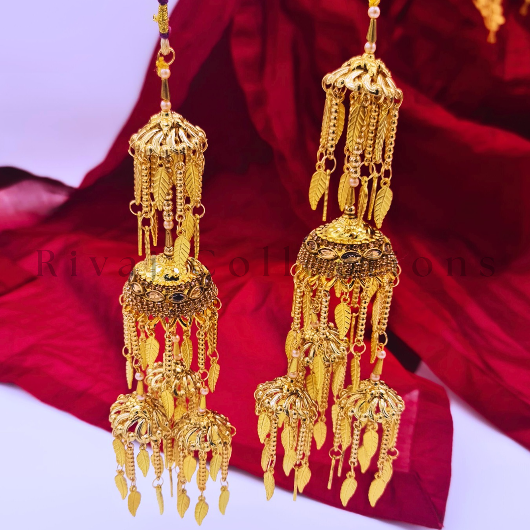 Triple Layered Gold Leaf Kalire