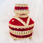 Lace Mirror Detail Jaggo Pots