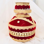 Lace Mirror Detail Jaggo Pots