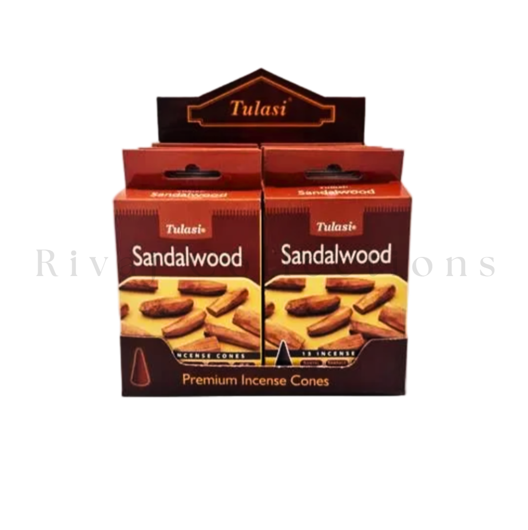Tulasi Sandalwood Premium Incense Cones