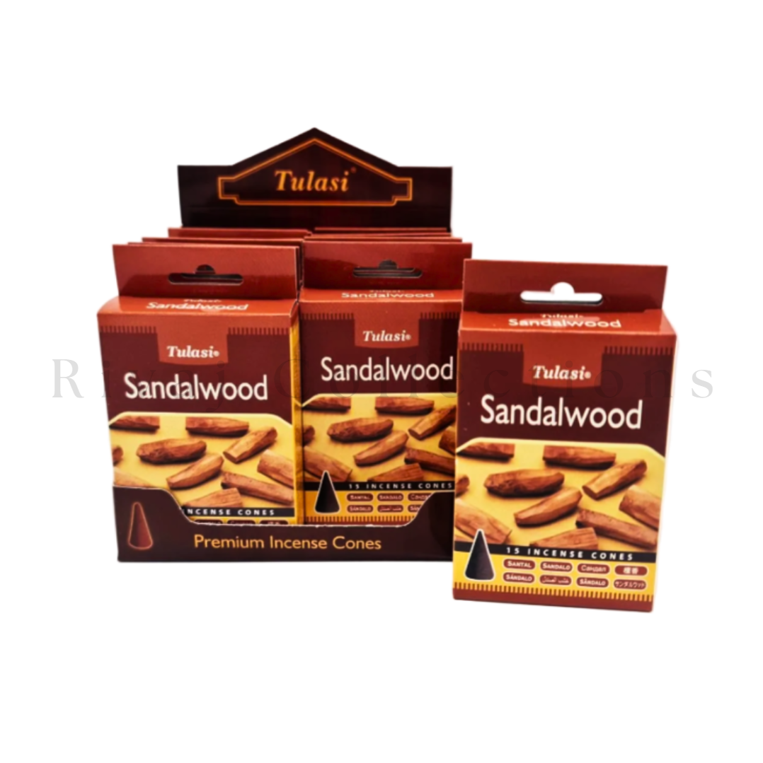 Tulasi Sandalwood Premium Incense Cones