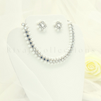 White Pearl Mirror Choker Set