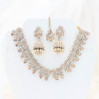 Flower Garden Stonework Diamante Choker Set