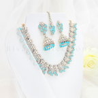 Flower Garden Stonework Diamante Choker Set